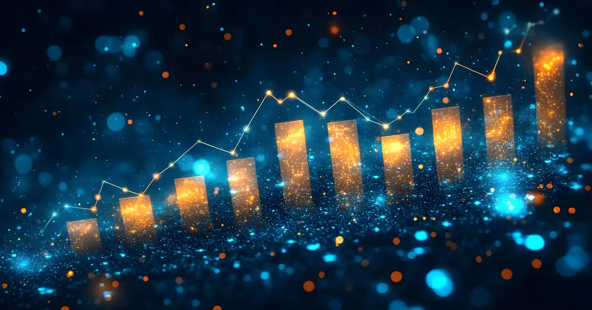 Gráficos financeiros representando tributação de dividendos e impacto da Reforma 2027