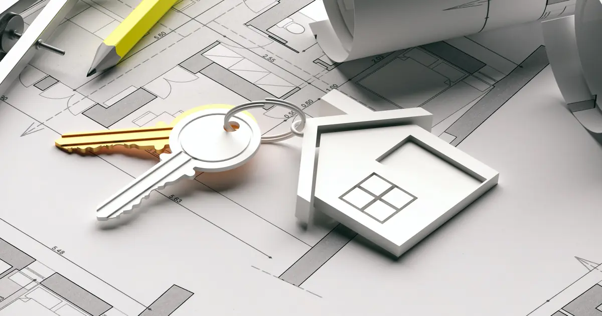 Chaves e plantas de imóveis simbolizando integralização e ITBI sob o STF Tema 796